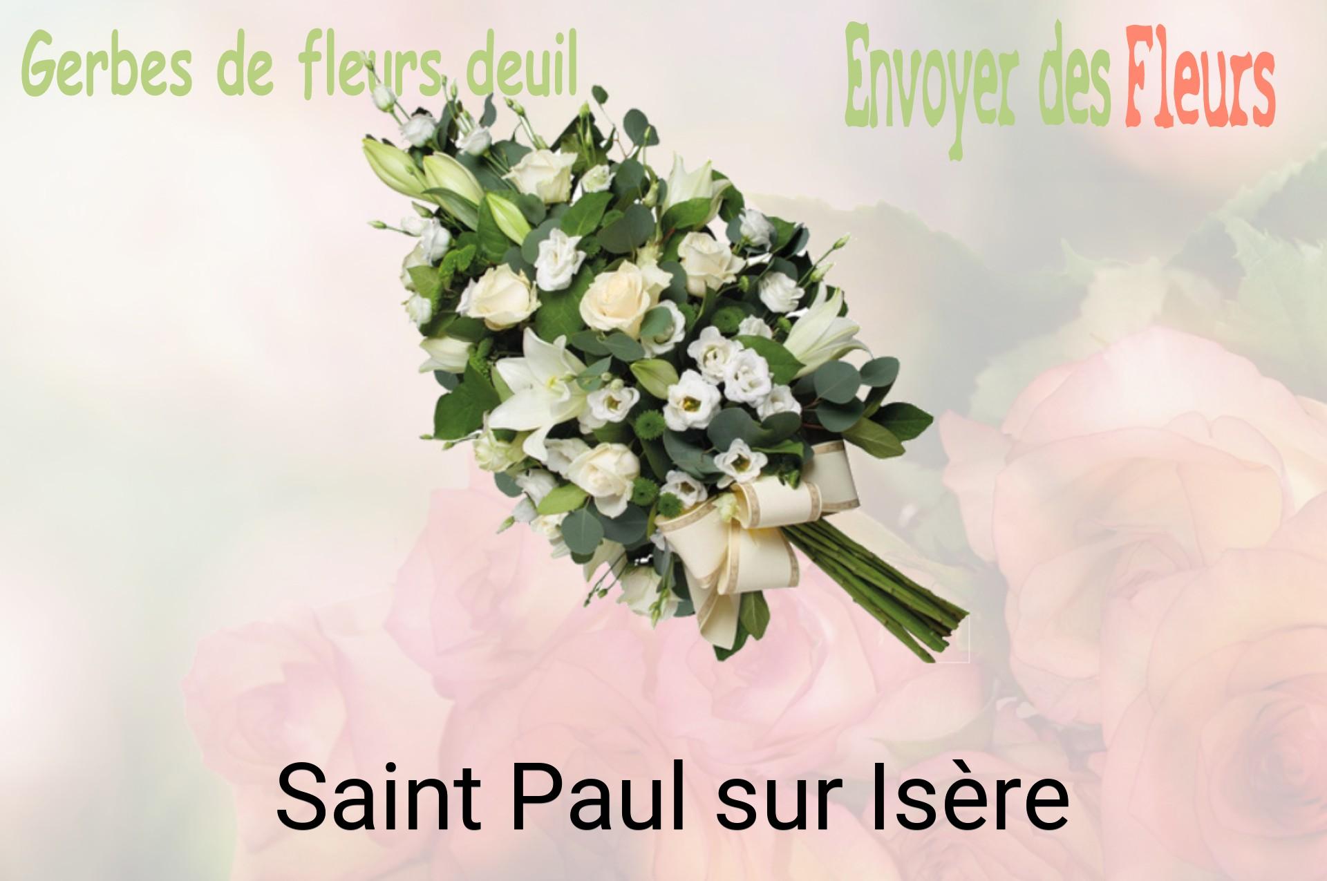 Gerbe de fleurs de deuil livrée à Saint-Paul-sur-Isère
